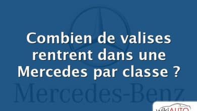 Combien de valises rentrent dans une Mercedes par classe ?